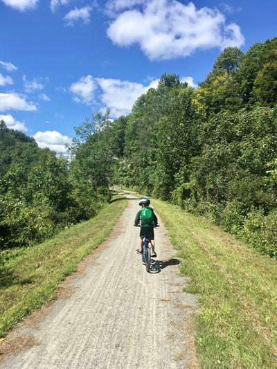 Bicycle Rider on the trail